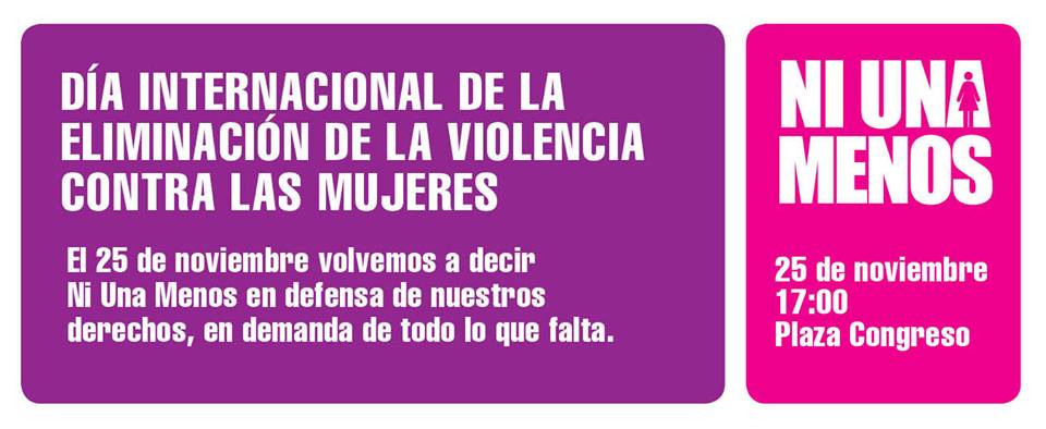 Día internacional contra la violencia de género: #NiUnaMenos