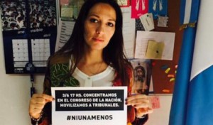 La diputada Mendoza apoyó a #NiUnaMenos. Pero también calló.