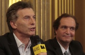 Macri con Pablo Clusellas, el secretario legal que le presentó en la juventud a Arribas.