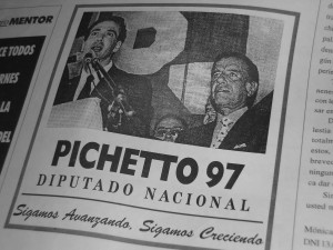 En el 97, en campaña apoyado por Menem.