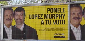 Candidato de López Murphy. Otros tiempos.