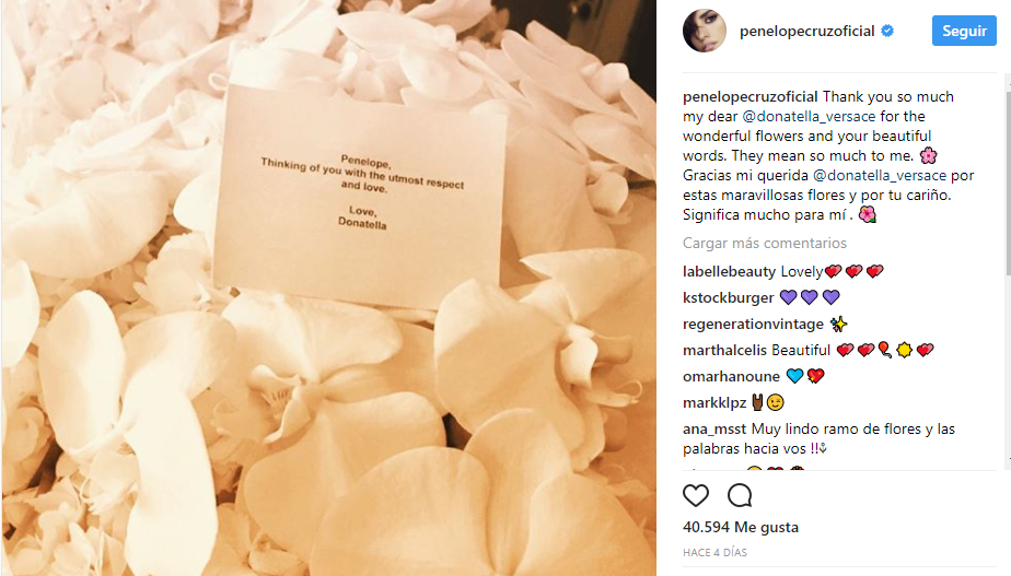 Instagram Penelope Cruz