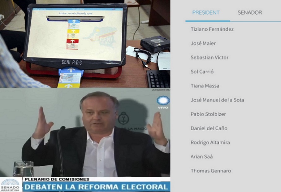 Las pruebas de que las máquinas de #VotoElectrónico del Congo se diseñaron para Argentina