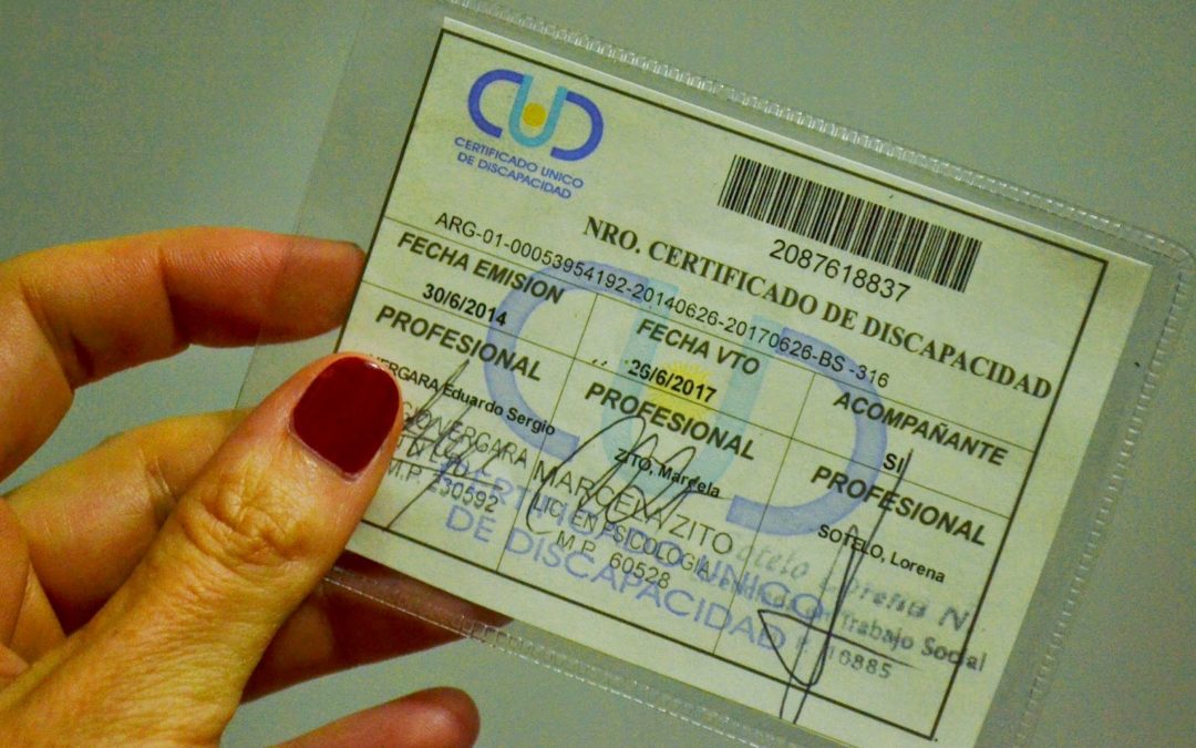 Cómo y dónde tramitar el Certificado Unico de Discapacidad (CUD)