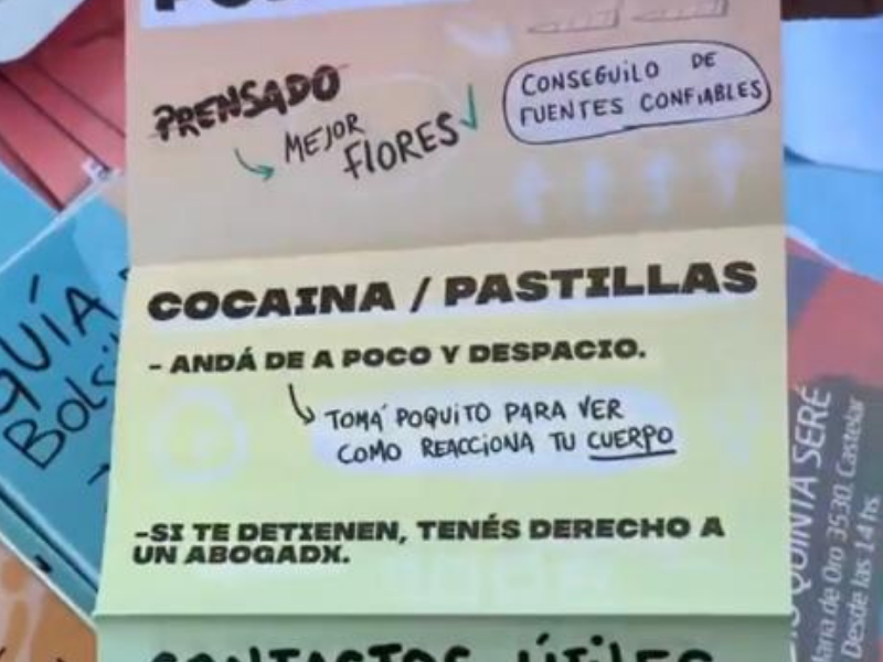 Las críticas tras la polémica campaña sobre consumo de drogas en Morón: “Cocaína, tomá poquito”