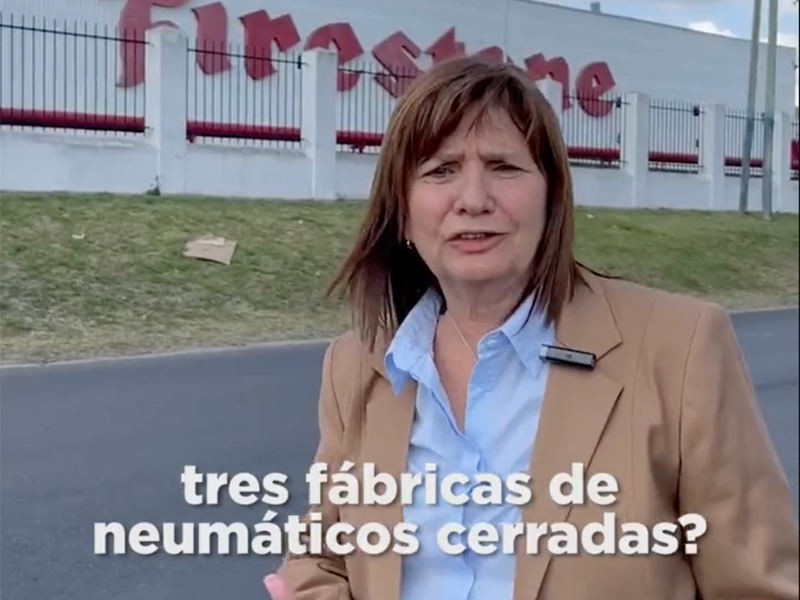 Patricia Bullrich contra los sindicalistas de los neumáticos: ¿Qué quieren, planes sociales?