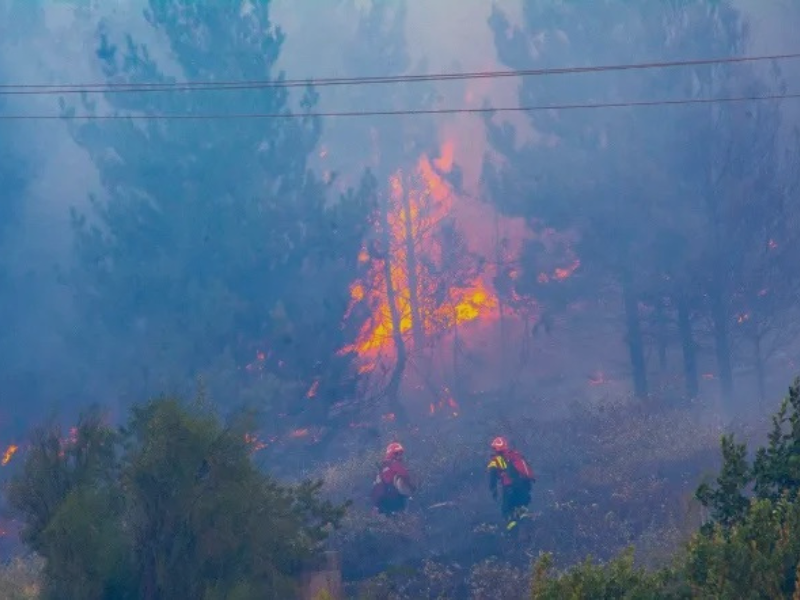 Incendios en Mendoza: el foco se extendió a más de 70 hectáreas