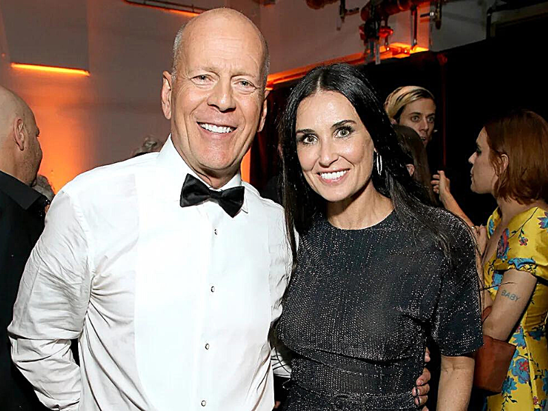 La esposa de Bruce Willis negó que Demi Moore viva en su casa