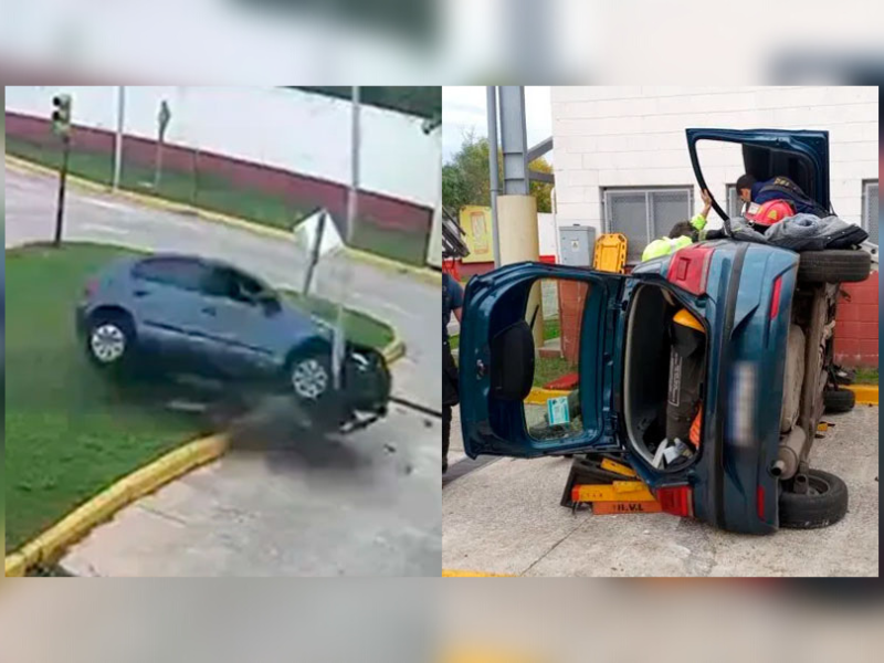 Increíble accidente en el Centro de Licencias de Conducir de Lanús