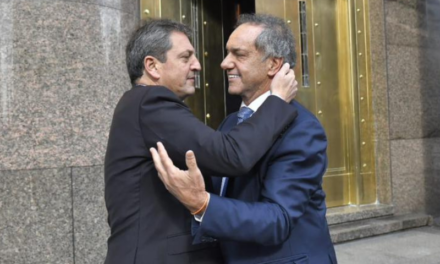 Sergio Massa y Daniel Scioli se reencontraron en el Ministerio de Economía