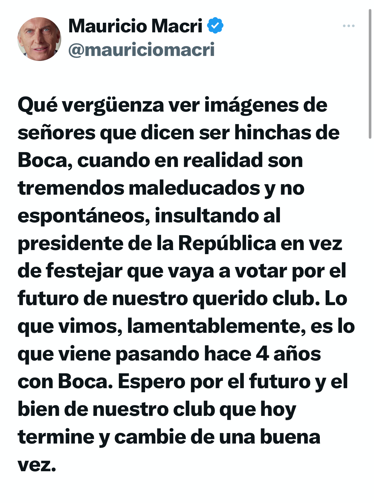 Milei En Boca Macri Criticó A Los Hinchas Que Abuchearon Al Presidente