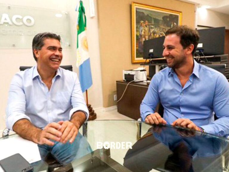 Germán Oestmann, rector de la UNCAU, junto al exgobernador Jorge "Coqui" Capitanich